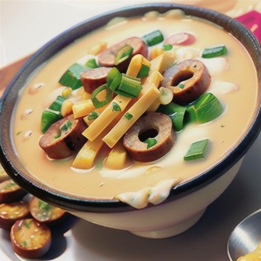 Cheeseburger Chowder with Sausage