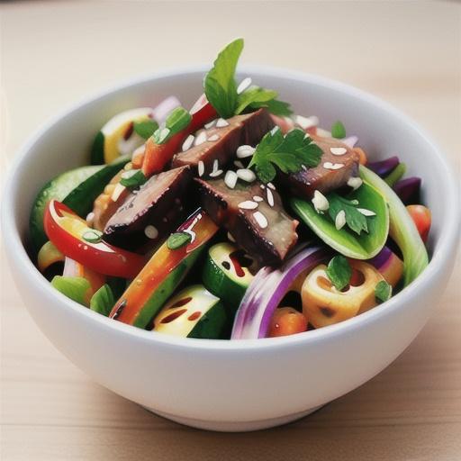 Hoisin lamb salad