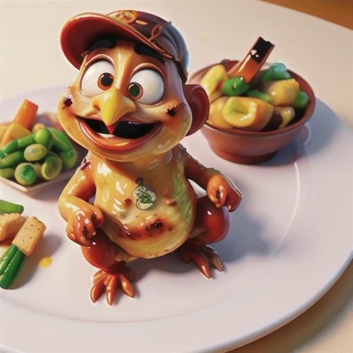 Glazed Chinese chicken