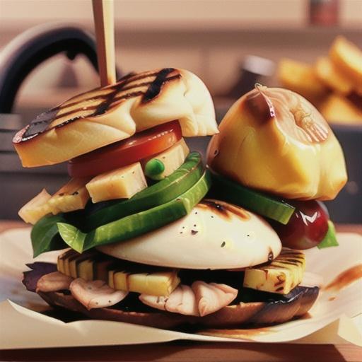 Grilled Pineapple Chicken Sandwiches