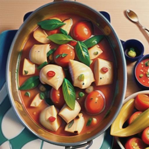 Fish, saffron and tomato stew