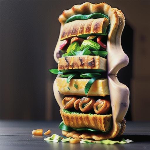 Sri Lankan seafood curry pie