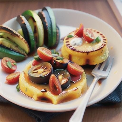 Mediterranean grilled polenta