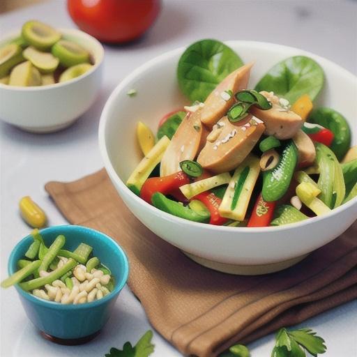 Chicken and wombok salad