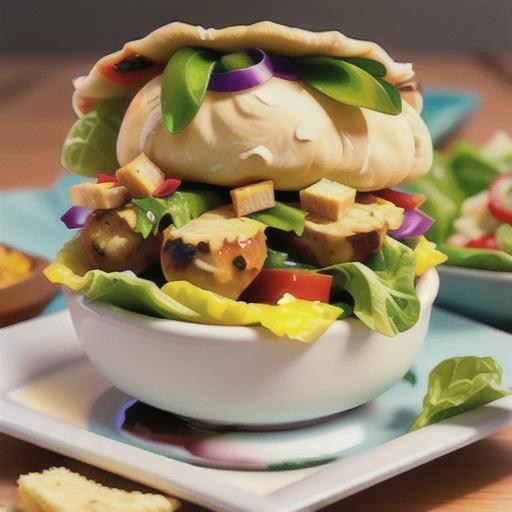 Chicken Caesar Pitas