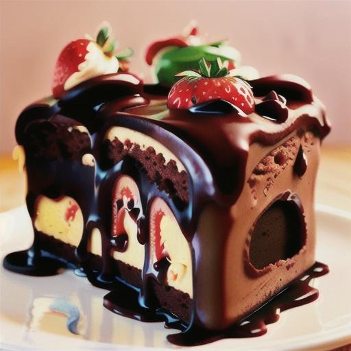Fudge Lover's Strawberry Truffle Cake