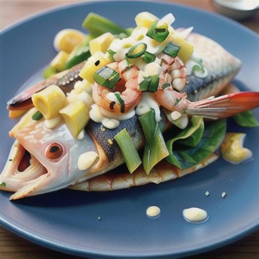 Baked Fish with Shrimp