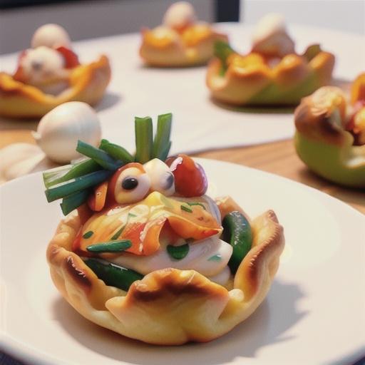 Garlic Chicken Puffs