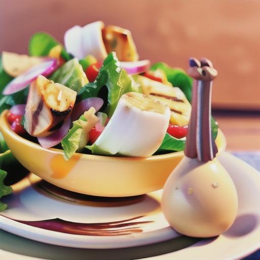 Grilled chicken caesar salad