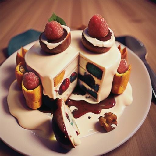 Pumpkin and walnut roulade