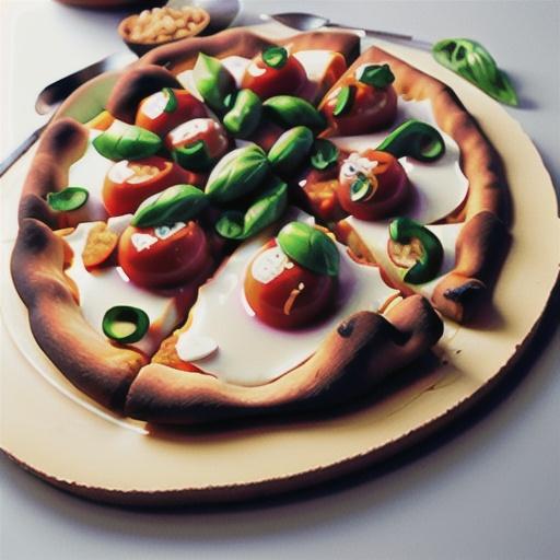 Easy mozzarella and ricotta pizza