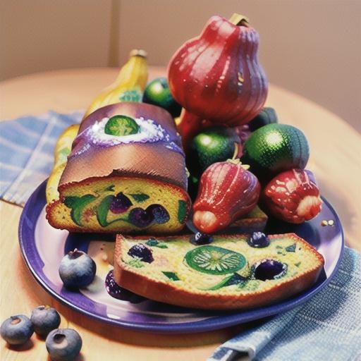 Blueberry Summer Squash Bread