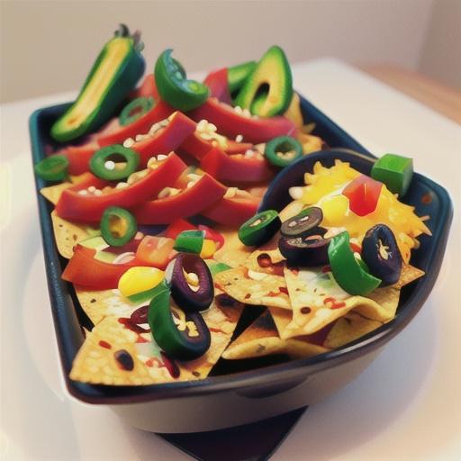 Vegetarian Nachos Supreme for Two