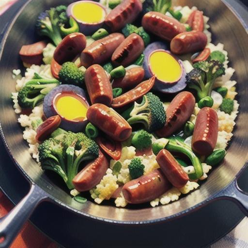 Smoked Sausage and Cauliflower Fried Rice