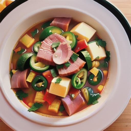 Slow-cooker Mexican ham soup
