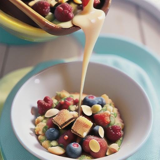 Frozen fruit & almond crumble