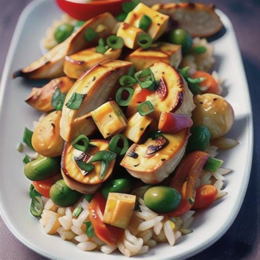 Baked Moroccan chicken and rice