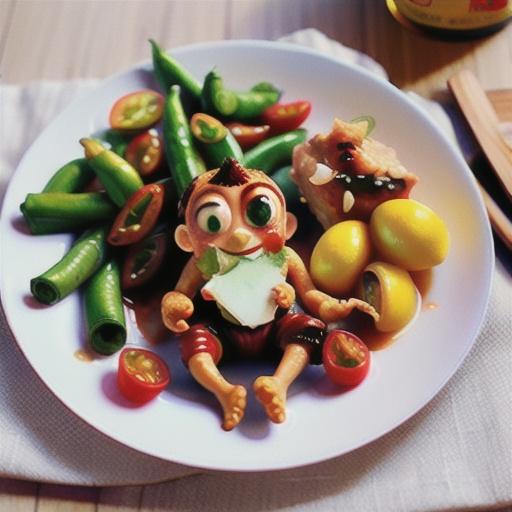 Tomato & chilli jam with lemon chicken