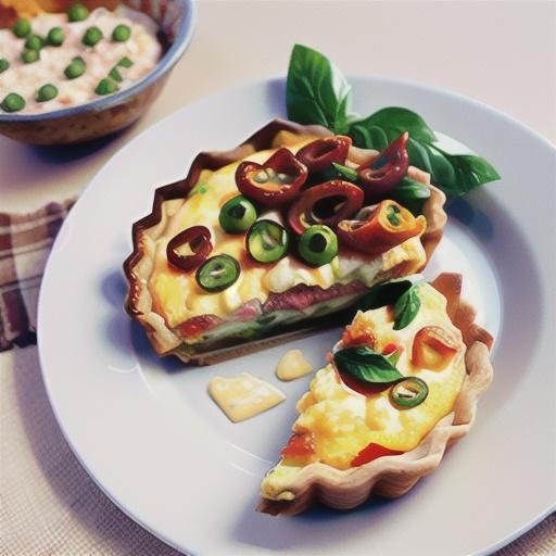 Cheesy tuna & sun-dried tomato quiche