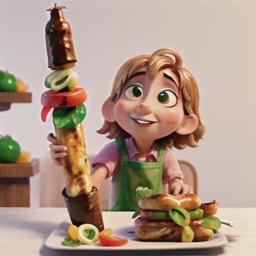 Balsamic chicken kebabs