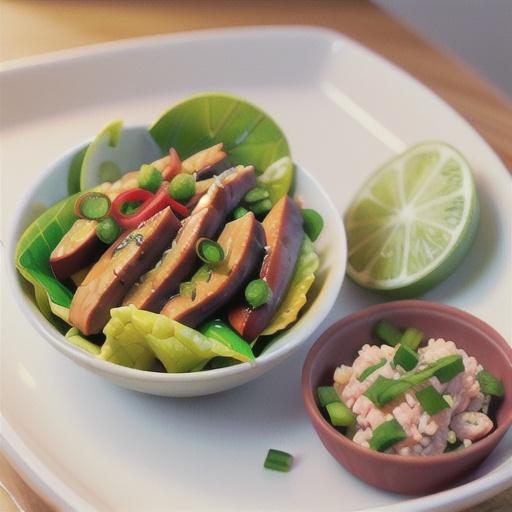 Thai larb moo (minced pork salad)