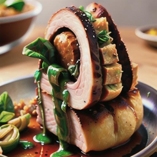 Pork Loin Stuffed with Spinach