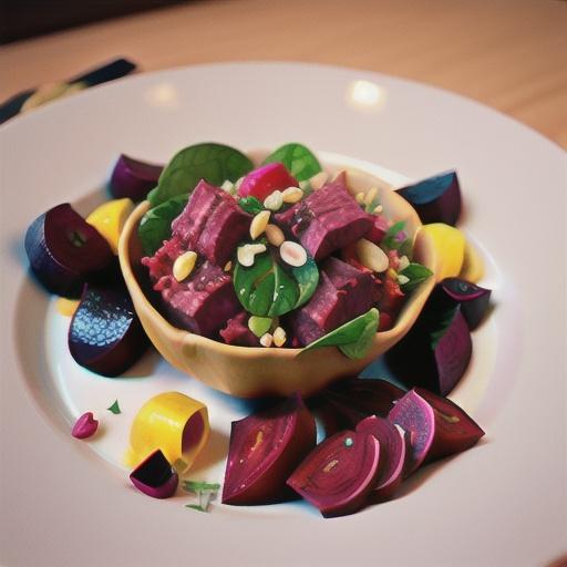 Rosh Hashanah Pilaf with Beets, Chard, and Beef from Iraqi Kurdistan