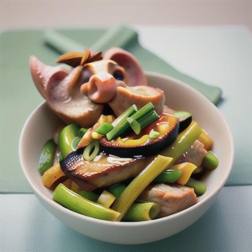 Pork with lemongrass and ginger