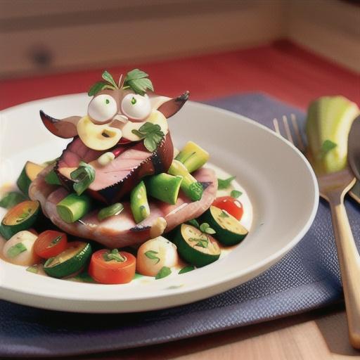 Lamb with kumara mash