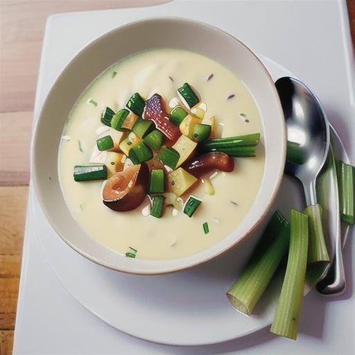 Bacon, leek and potato soup