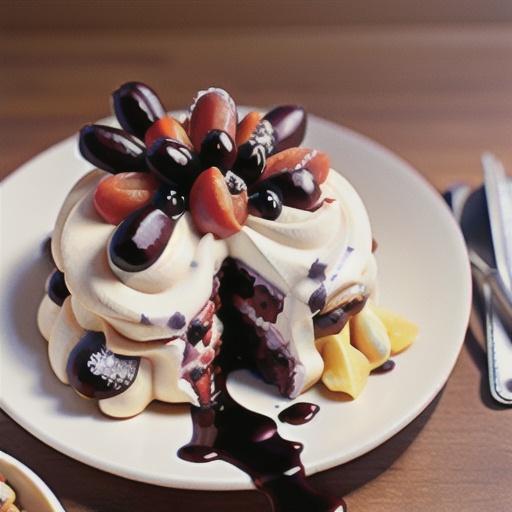 Black forest pavlova