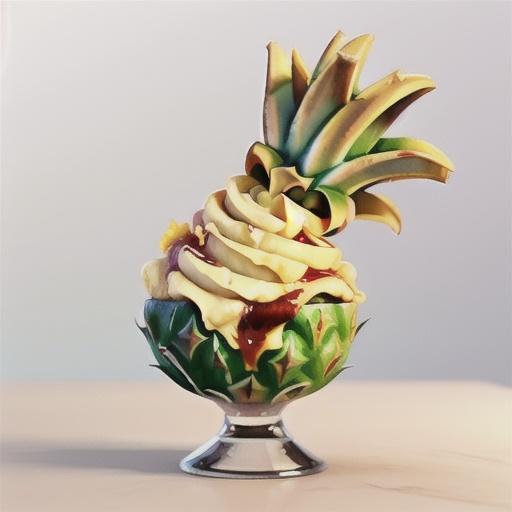 Pineapple coconut swirl