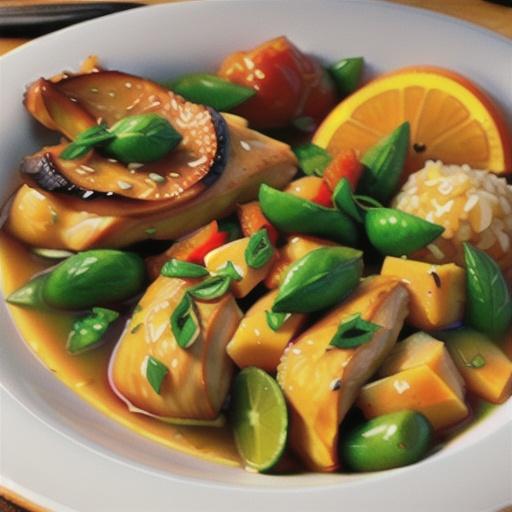 Braised Orange Chicken