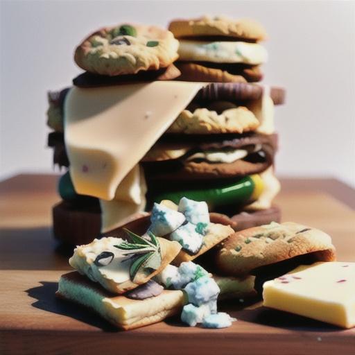 Rosemary & oat biscuits with cheese