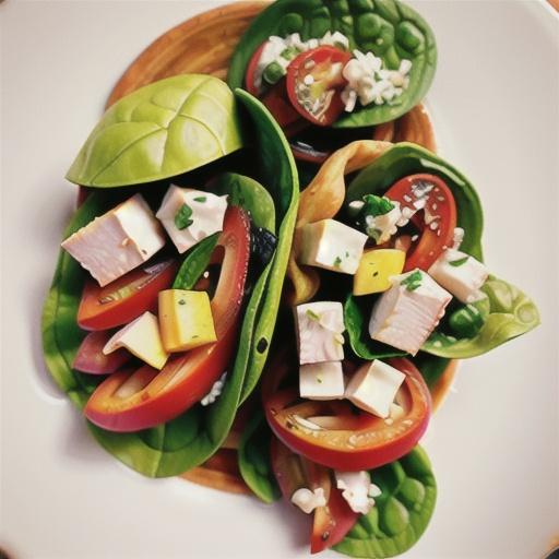 Breakfast Wraps with Spinach and Feta