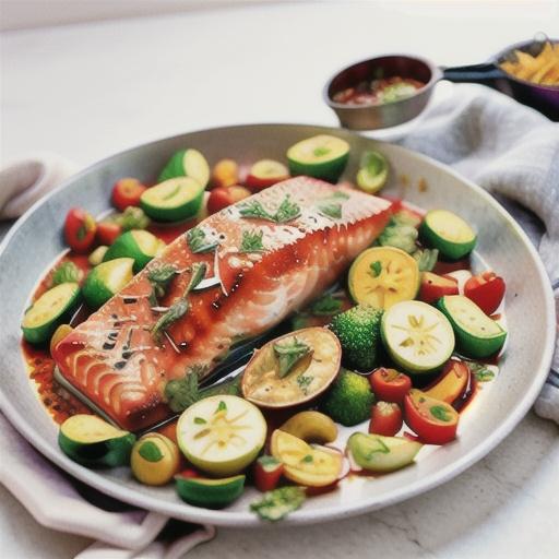 Sheet Pan Harissa Salmon