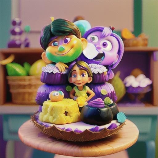 Purple Yam and Coconut Mochi (Ube Bibingka)