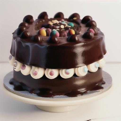 Black forest cake with chocolate ganache