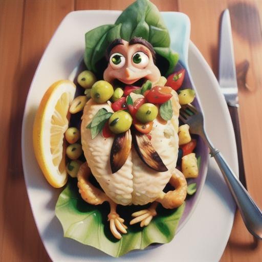 Chicken with olives & lemon