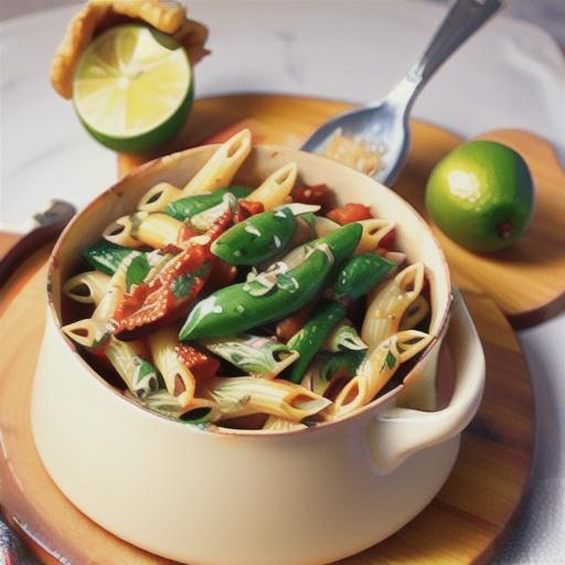 Makrut lime chicken and semi-dried tomato penne recipe