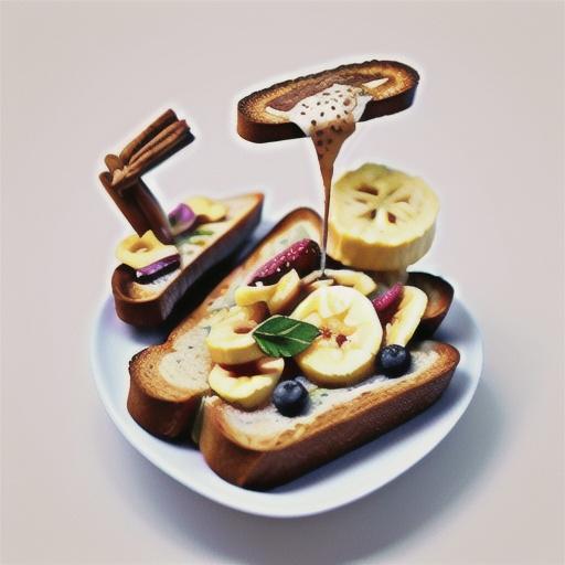Sourdough toast with nut butter, banana and blueberries