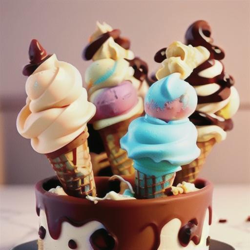 Butter Pecan Ice Cream Cones