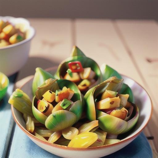 Sweet and Sour Glazed Artichokes With Caramelized Onions