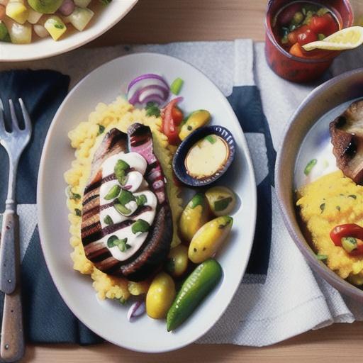 Chipotle oyster blade steak with pickled salsa