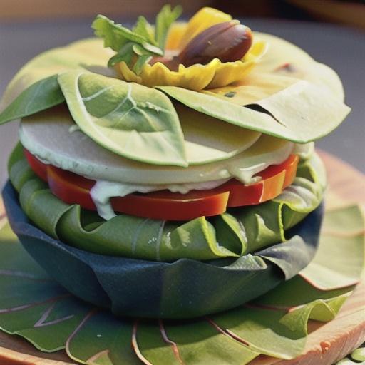 Sunflower Seed Pate in Collard Wrap