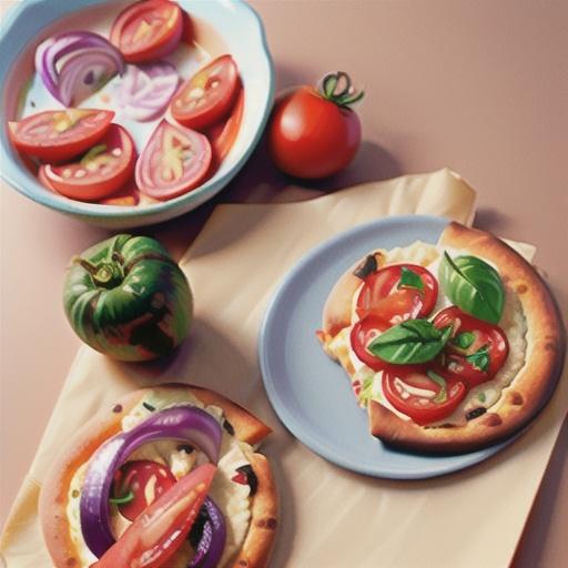 Tomato and Red Onion Flatbread