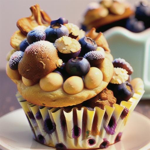 Streusel Topped Blueberry Muffins