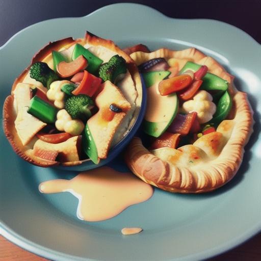 Chicken Breast Pot Pie with Cauliflower Crust