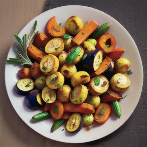 Roasted Fall Vegetables with Rosemary