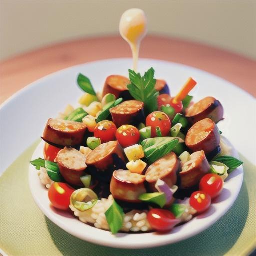 Sausage and cherry tomato risotto